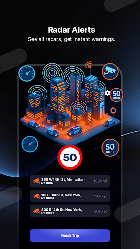 Radar GO-X: HUD, GPS, Maps screenshot 2
