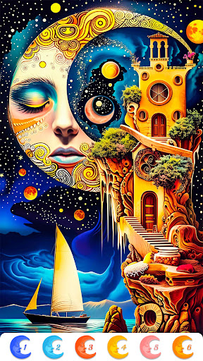 Surreal Art Coloring Pages screenshot 2