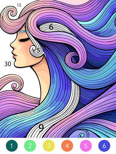 Tangle Color by Number Book screenshot 3