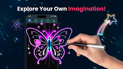 Magic Doodle: Glow Art Drawing screenshot 8