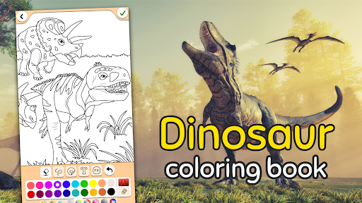 Dino Coloring Game screenshot 18