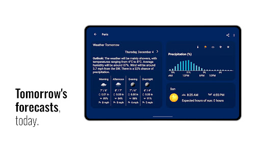 Transparent clock and weather screenshot 3