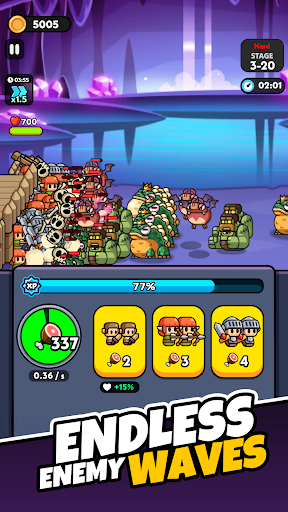 Tiny Warriors Rush - Idle TD screenshot 8