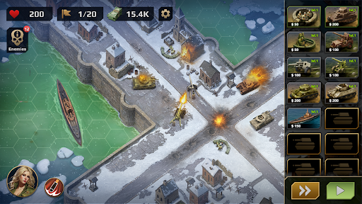 WWII Defense: RTS Army TD game screenshot 18
