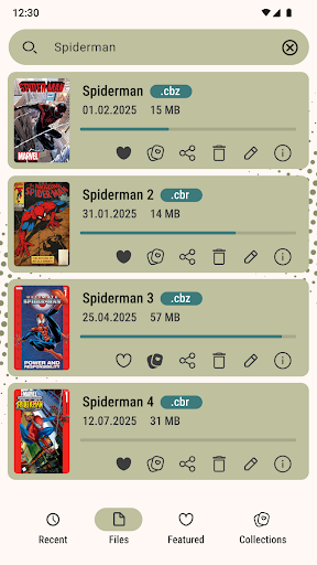 Comic Book Reader (cbz/cbr) screenshot 6