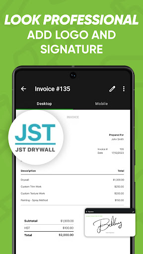 Joist Invoice & Estimate App screenshot 6