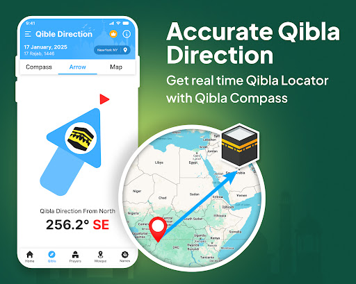 Qibla Compass: Qibla Direction screenshot 2