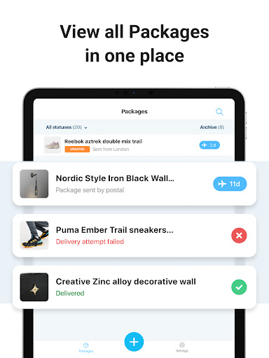 Package Tracker - pkge Mobile screenshot 7