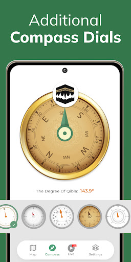 Qibla Finder Compass 100% screenshot 1