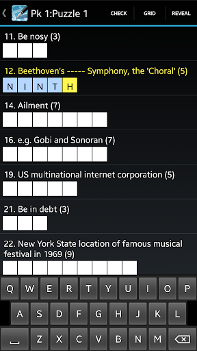 Crossword screenshot 5