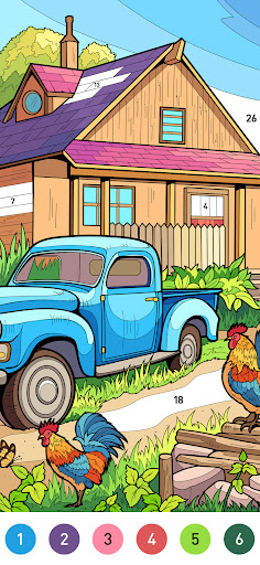 Country Farm Coloring Book screenshot 1