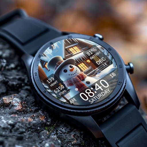 Key WF55 Snowman Watch Face screenshot 16