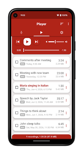 Voice Recorder Pro screenshot 1