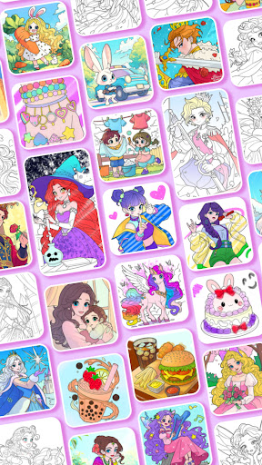 Princess Game Fantasy Coloring screenshot 11