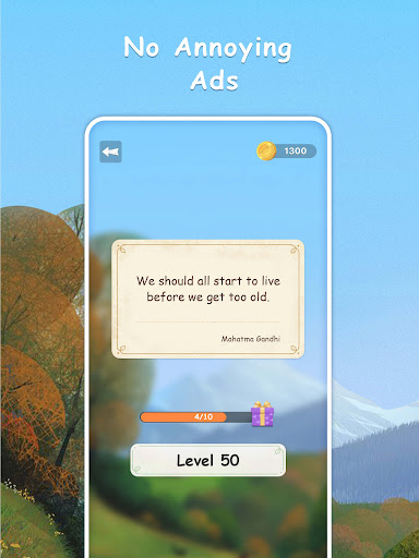 Cryptoscapes - Brain Word Game screenshot 1
