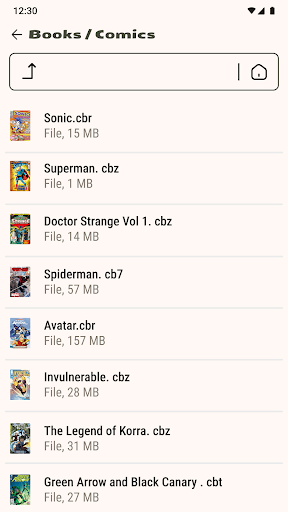 Comic Book Reader (cbz/cbr) screenshot 8