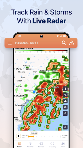 Live Weather Radar Launcher screenshot 1