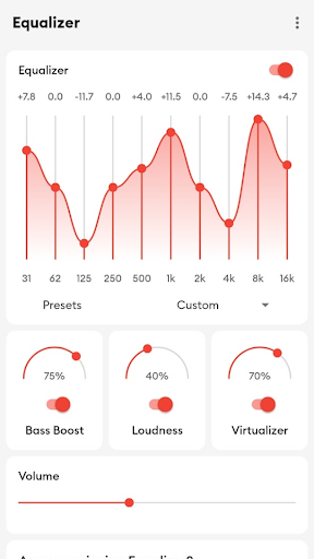 Flat Equalizer - Bass Booster screenshot 2