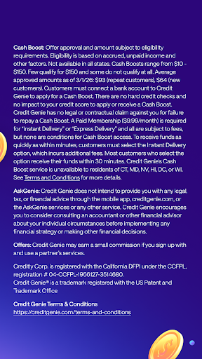 Credit Genie: Get Cash Advance screenshot 15