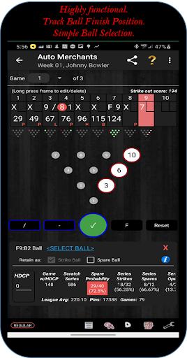 Premier Bowl Scorekeeper screenshot 9
