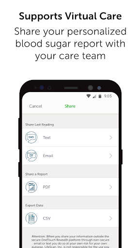 ​OneTouch Reveal® app screenshot 2