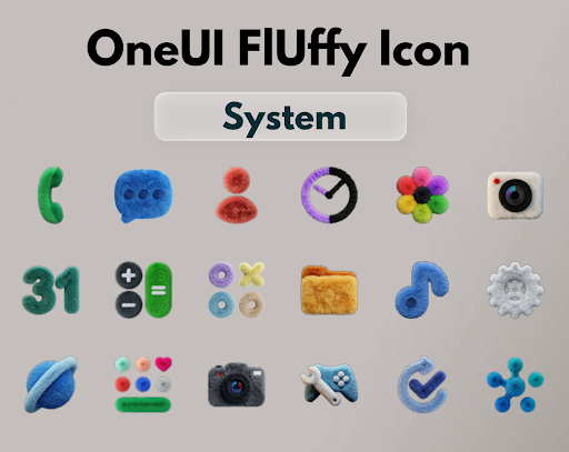 OneUI Fluffy Icons screenshot 1