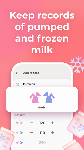 Breastfeeding tracker Pump log screenshot 3