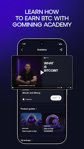 GoMining: Mining, Using BTC screenshot 5