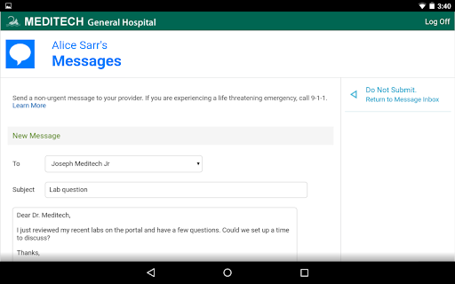 MEDITECH MHealth screenshot 2