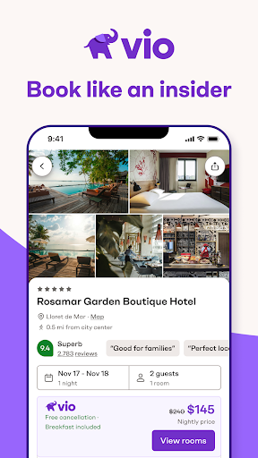 Vio: Hotels & travel deals screenshot 5