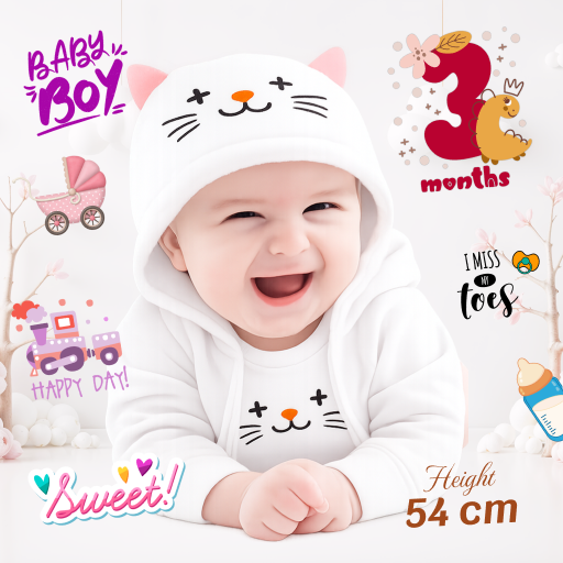 Baby Month Photo Editor Frame