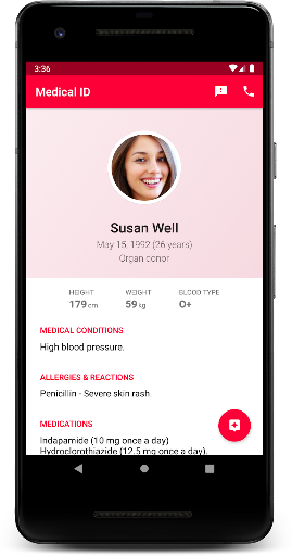 Medical ID (premium) screenshot 1
