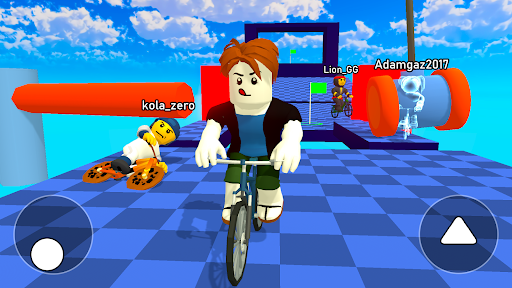 Obby bike: Parkour Adventure screenshot 2