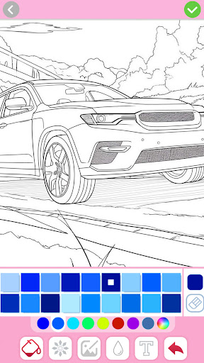 Car coloring games - Color car screenshot 8
