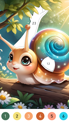 Fairytale Color by number game screenshot 10