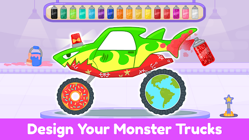 Monster Truck Kids Car Games screenshot 8