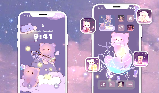 Glitter Wallpaper: Theme, Icon screenshot 11