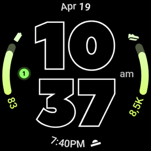 Outlined Watch Face screenshot 7