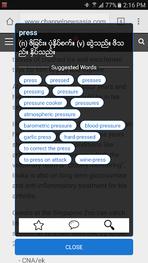 English-Myanmar Dictionary screenshot 13