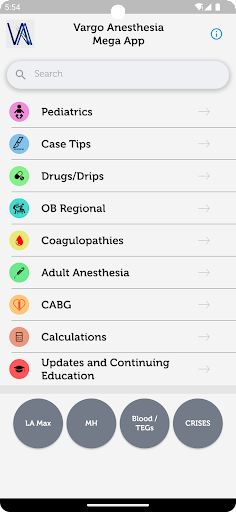 Vargo Anesthesia Mega App screenshot 2