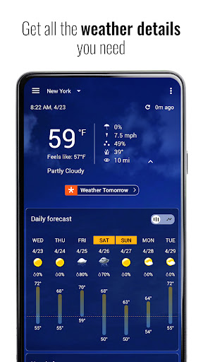 Transparent clock weather Pro screenshot 2