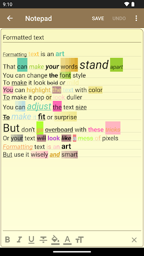 Notepad - simple notes screenshot 2