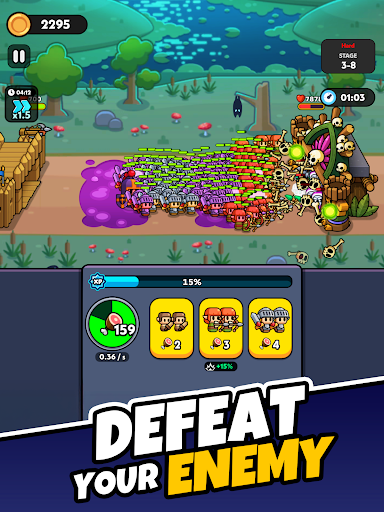 Tiny Warriors Rush - Idle TD screenshot 15