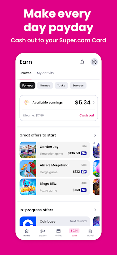 Super.com - Save, Earn, Travel screenshot 1