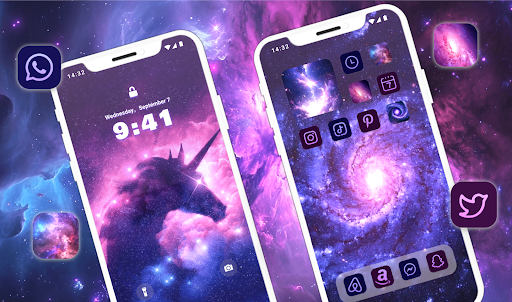 Glitter Wallpaper: Theme, Icon screenshot 10