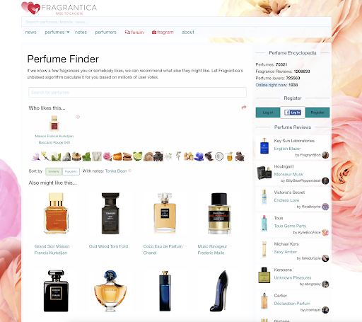 Fragrantica Perfumes screenshot 2