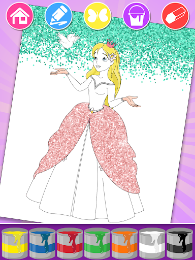 Princess Coloring Book & Games screenshot 26
