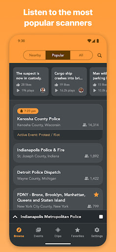 Scanner Radio - Police Scanner screenshot 1