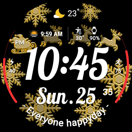 ACRO Happy Christmas Watchface screenshot 2