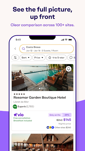 Vio: Hotels & travel deals screenshot 4